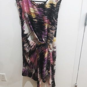 Asymmetrical Patterned High Low Dress